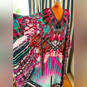 Beautiful silk print Camilla Kaftan